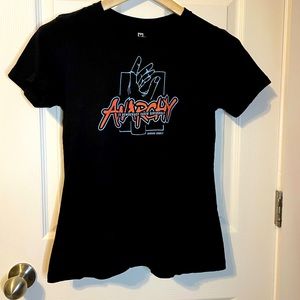 All Riot ‘Anarchy’ black tee women’s sz M